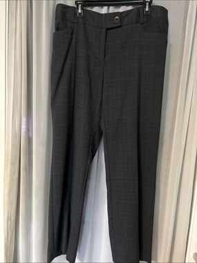 Ingredients Charcoal Gray Plaid Dress Pants